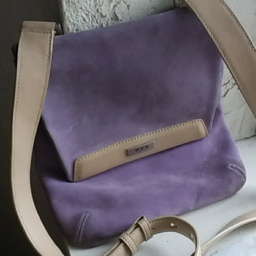 Tumi Suede Crossbody Bag